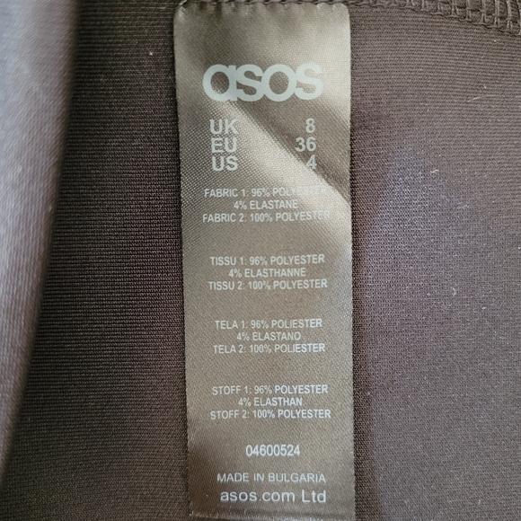 Asos Maternity Checkered Mesh Detail Dress US 4 - Picture 6 of 6